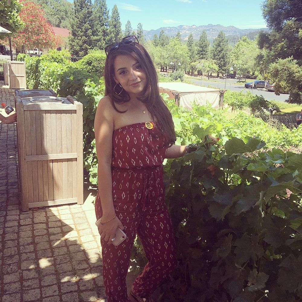 Urban Outfitters Burgundy Jumpsuit